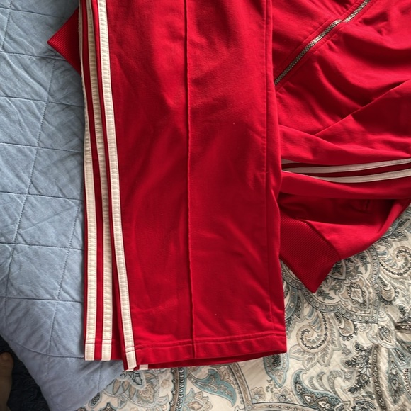 Adidas track suit red Men’s medium - Picture 6 of 9